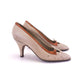 1950s Italian Ostrich Pumps in Beige UK 3