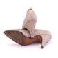 1950s Italian Ostrich Pumps in Beige UK 3