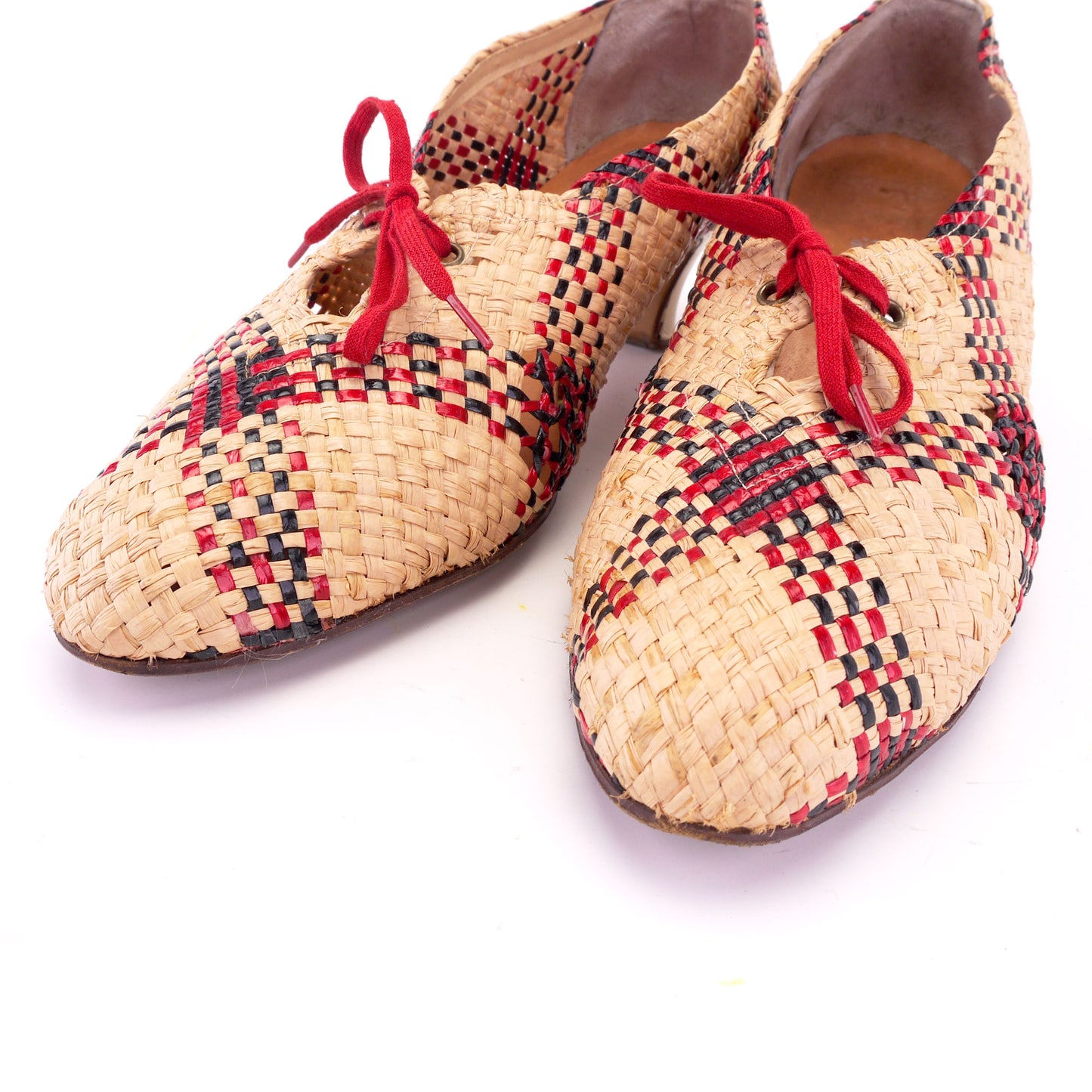 1950s Italian Raffia Shoes by Iva Paoli UK 7