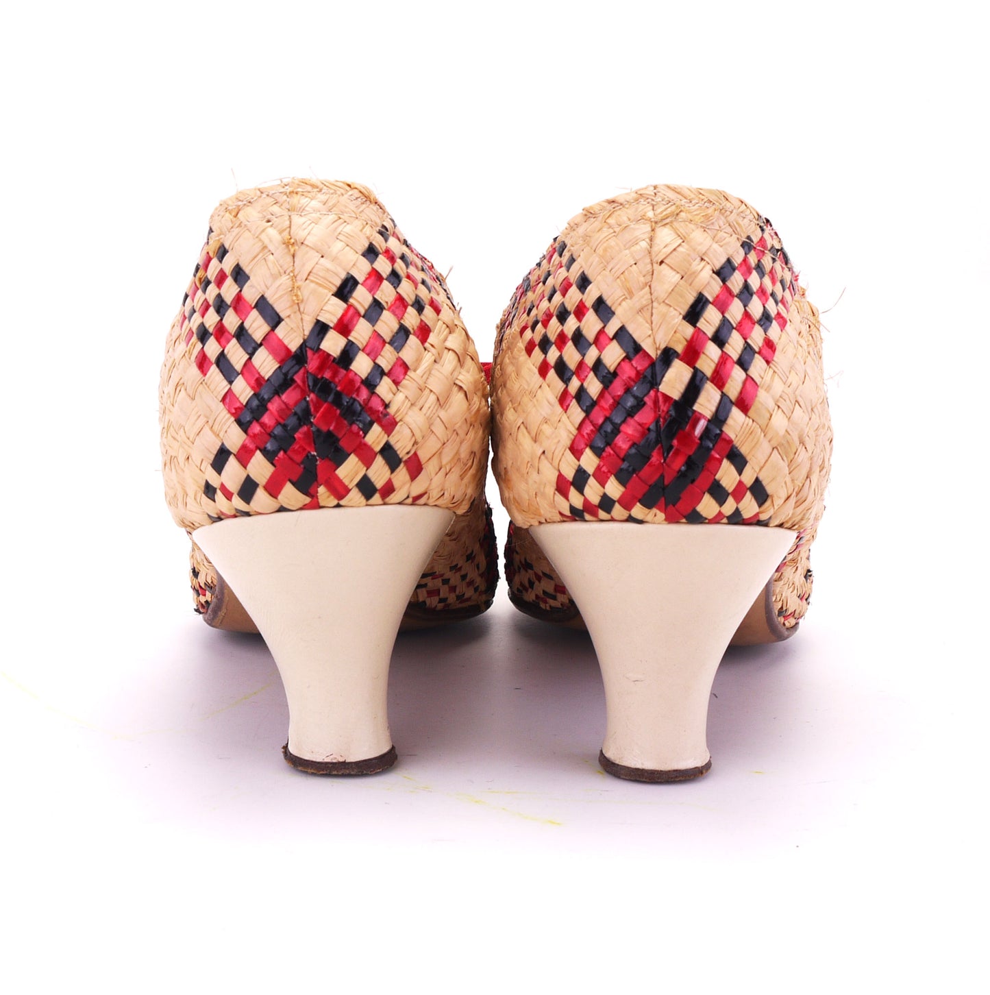 1950s Italian Raffia Shoes by Iva Paoli UK 7