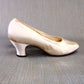 1930s UNWORN Jacobus White Silk Pumps UK 5