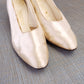 1930s UNWORN Jacobus White Silk Pumps UK 5