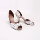 1950s Flower Printed Leather Sandals by Jenners UK 5