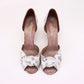 1950s Flower Printed Leather Sandals by Jenners UK 5