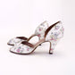 1950s Flower Printed Leather Sandals by Jenners UK 5