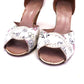 1950s Flower Printed Leather Sandals by Jenners UK 5