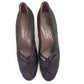 1940s CC41 UNWORN Black Satin Pumps by Joanny UK 6