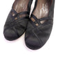 1940s CC41 UNWORN Black Satin Pumps by Joanny UK 6