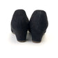 1950s Black Suede Chaussures Joe Pumps UK 4 Wide