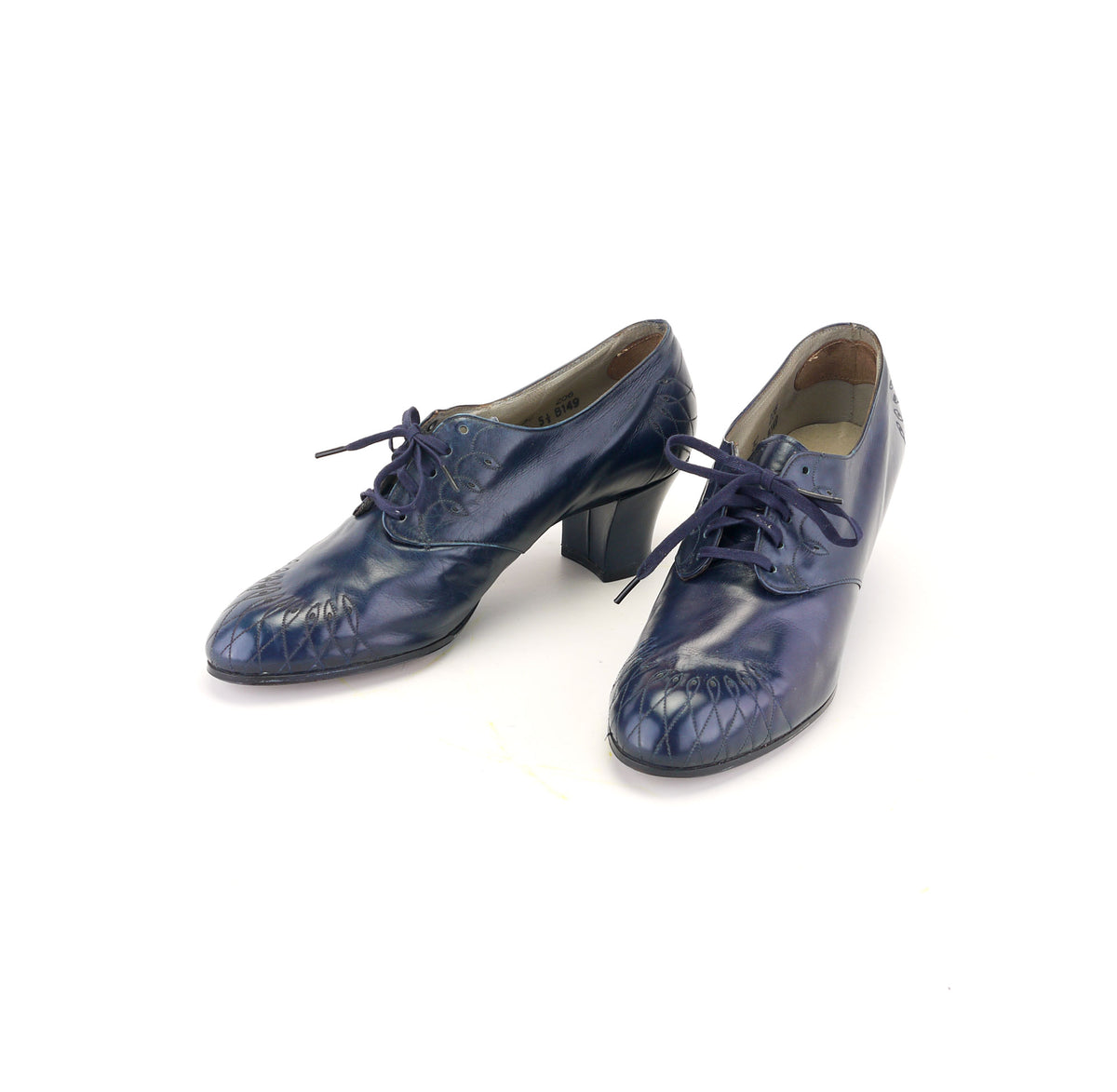 1930s Deadstock Navy Derbies by A Jones UK 3