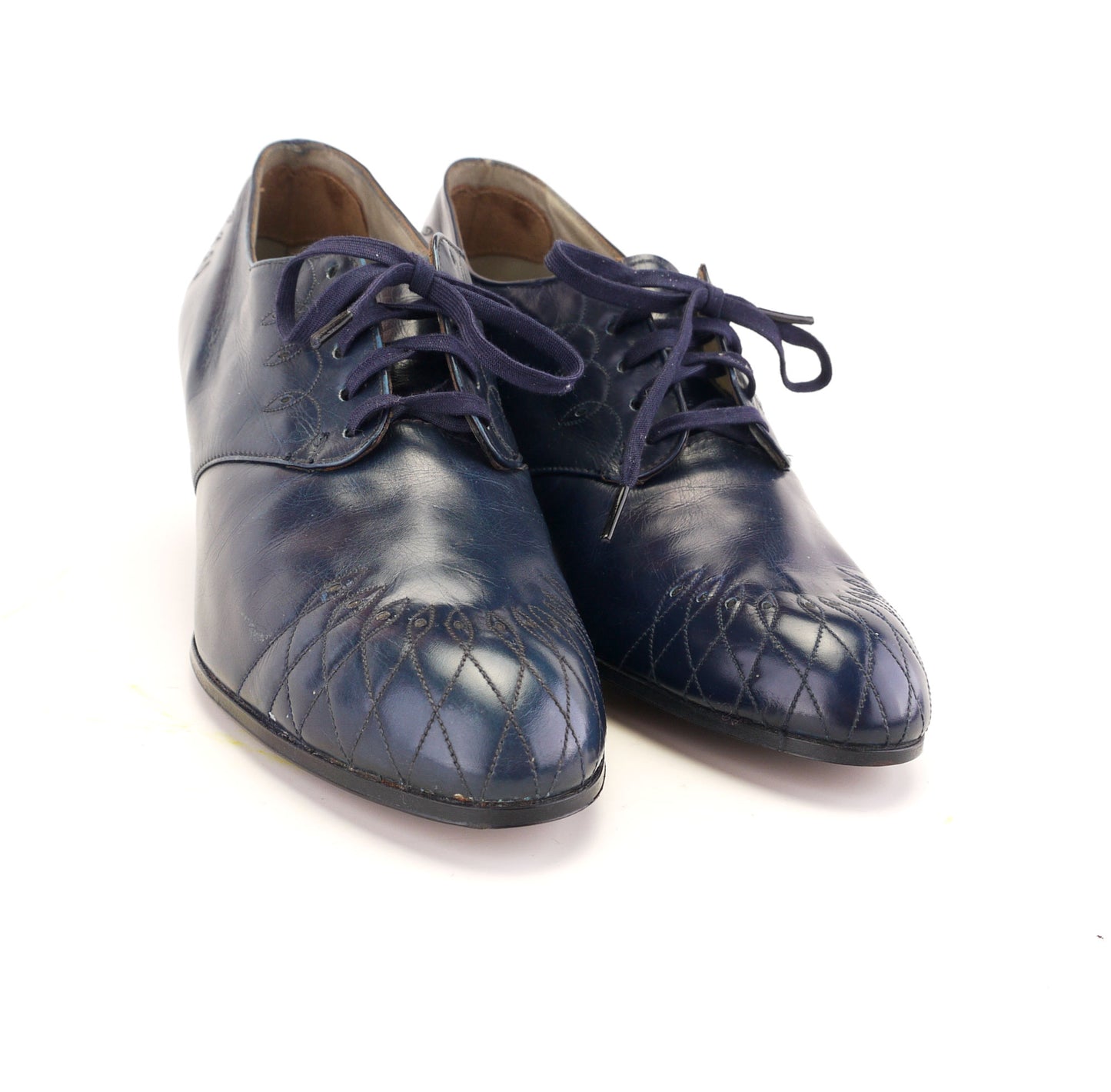 1930s Deadstock Navy Derbies by A Jones UK 3