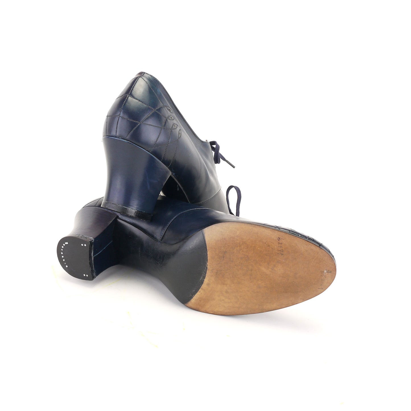 1930s Deadstock Navy Derbies by A Jones UK 3