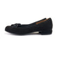 1950s Black Suede Round Toe Flats by Joywalk UK 4.5