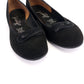 1950s Black Suede Round Toe Flats by Joywalk UK 4.5