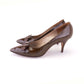 1960s Brown Patent Stiletto Pumps by Turner UK 6