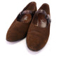 1930s Brown Suede Mary Janes by K Shoes UK 4.5