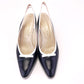 1980s Navy & White Slingback Spectators by Kurt Geiger UK 5.5