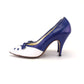 Blue & White Polka Dot 1950s Stilettos UK 4.5