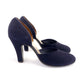 1940s Navy D'Orsay Pumps by La Duchesse UK 4.5