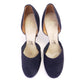 1940s Navy D'Orsay Pumps by La Duchesse UK 4.5