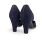 1940s Navy D'Orsay Pumps by La Duchesse UK 4.5