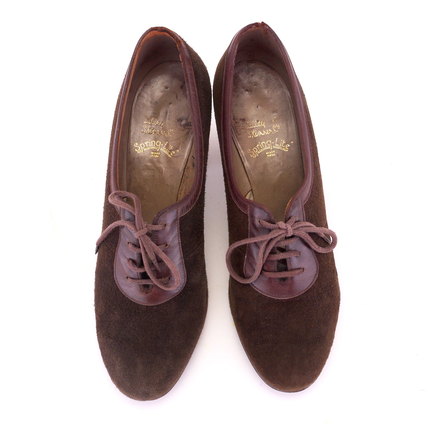 1930s Brown suede Pumps by Lilley & Skinner UK 6