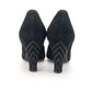 1950s Black Braided Peep Toe Pumps by Les Jumelles UK 5