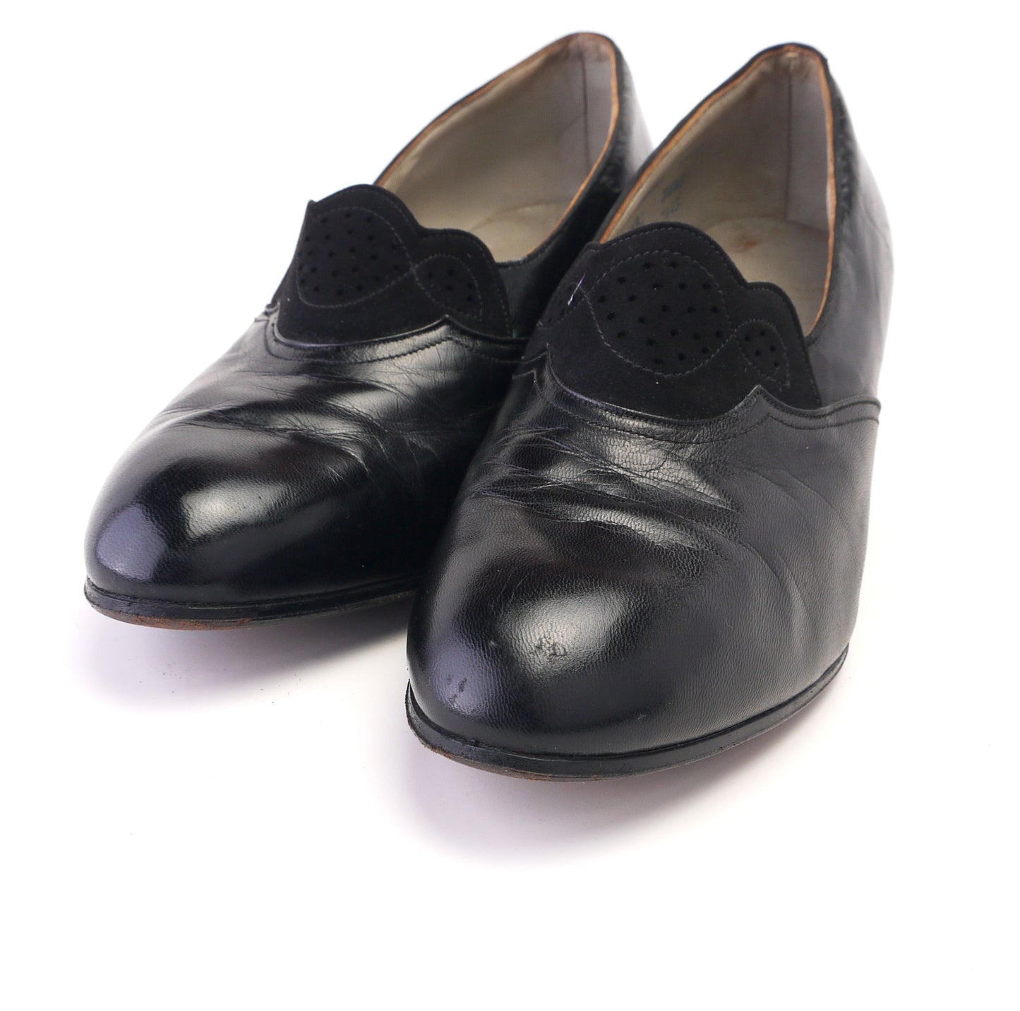 1940s Black Tab Pumps by Liberty UK 4.5