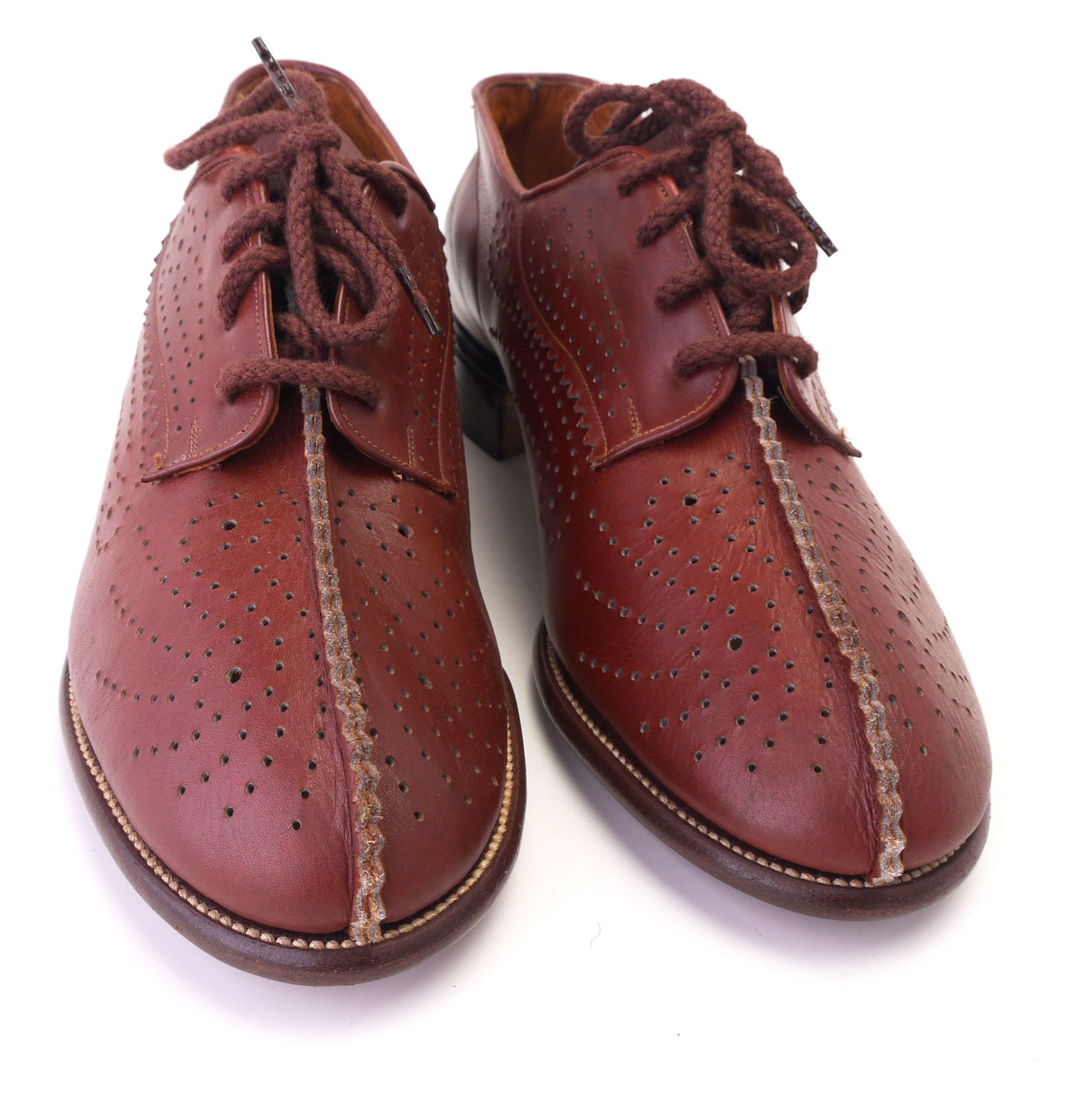 1940s Unworn CC41 Brown Liberty Casual Flat Derbies UK 6