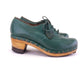 1940s Green Woodies by Liberty Wooden Clogs UK 4