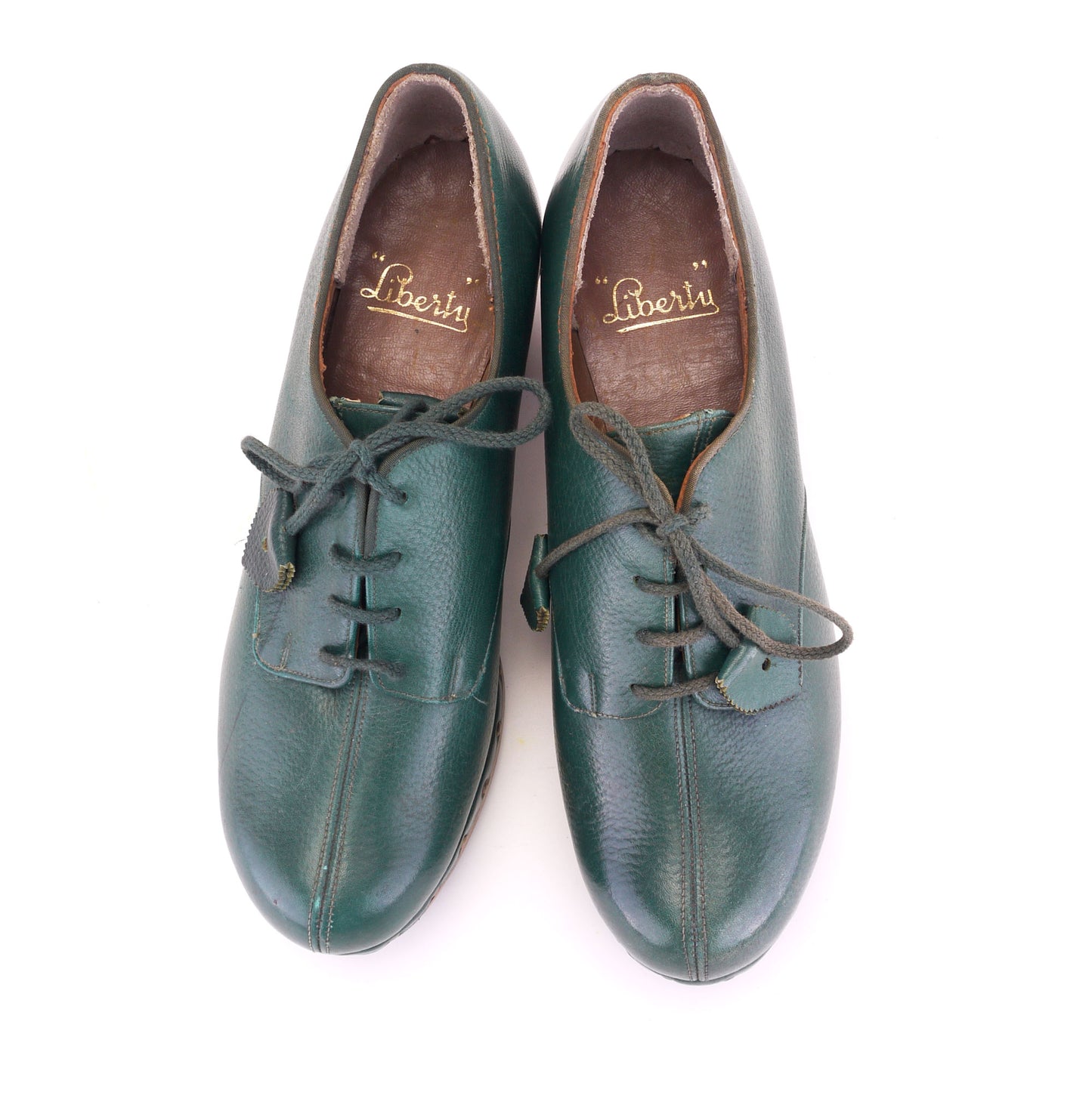 1940s Green Woodies by Liberty Wooden Clogs UK 4