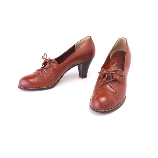 1950s Tan Welted Derbies by Lillywhites UK 6