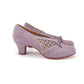 1950s Grey Suede & Lace Pumps by Lily UK 5.5