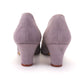 1950s Grey Suede & Lace Pumps by Lily UK 5.5