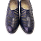 1930s Swiss Navy Blue Pumps with Cutouts UK 7