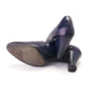 1930s Swiss Navy Blue Pumps with Cutouts UK 7