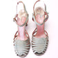 30s / 50s London Shoe Co Aqua Sandals UK 5