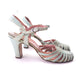30s / 50s London Shoe Co Aqua Sandals UK 5