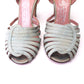30s / 50s London Shoe Co Aqua Sandals UK 5