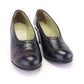 Lotus Early 1940s Black Brogued Pumps UK 4.5