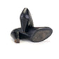 Lotus Early 1940s Black Brogued Pumps UK 4.5