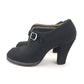 Chunky 1940s Black Platform Peep Toes by Lotus UK 4