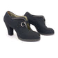 Chunky 1940s Black Platform Peep Toes by Lotus UK 4