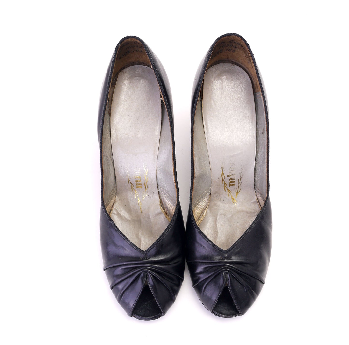 1950s Lotus Caribbean Peep Toe Pumps UK 3