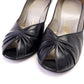 1950s Lotus Caribbean Peep Toe Pumps UK 3