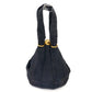 1940s Lotus Navy Suede Slingbacks and Bag UK 8