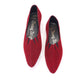 1960s Deadstock Dark Red Suede Flats by Lotus UK 5.5