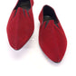 1960s Deadstock Dark Red Suede Flats by Lotus UK 5.5