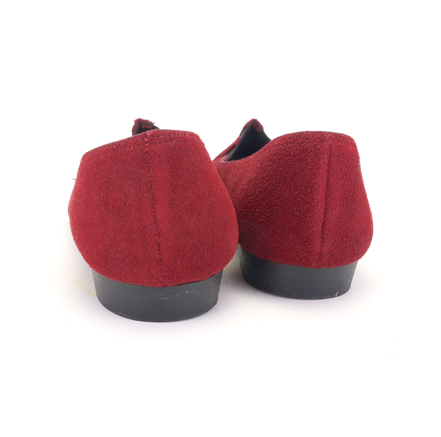 1960s Deadstock Dark Red Suede Flats by Lotus UK 5.5