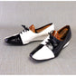 Total MOD Black & White 60s Wedge Shoes UK 7